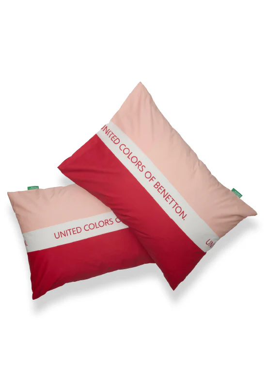 Exclusive Benetton , מצעים דו-צדדיים -אדום/ורוד - Image 2