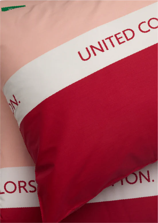 Exclusive Benetton , מצעים דו-צדדיים -אדום/ורוד - Image 3