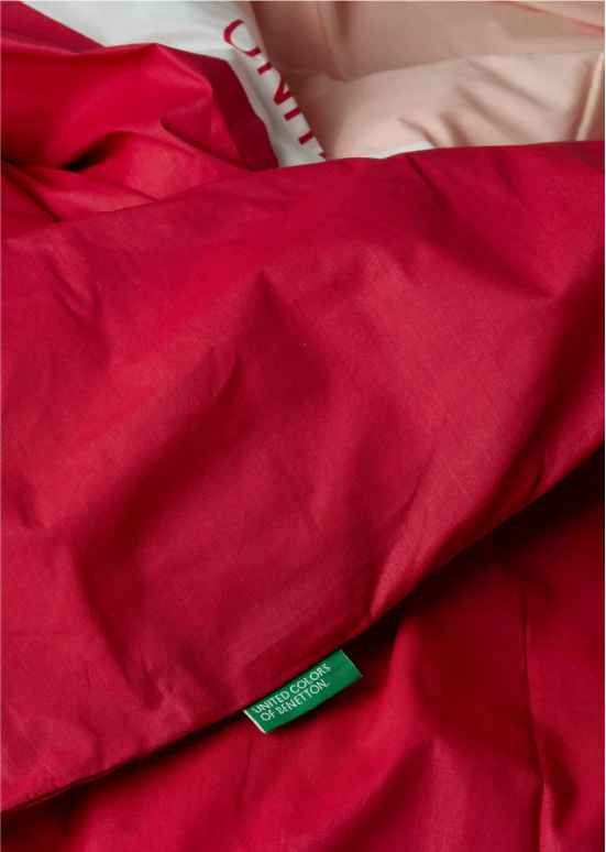 Exclusive Benetton , מצעים דו-צדדיים -אדום/ורוד - Image 5