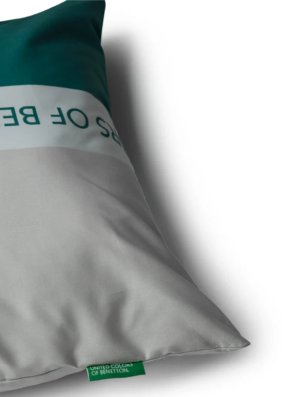 Exclusive Benetton , מצעים דו-צדדיים -ירוק/אפור - Image 4