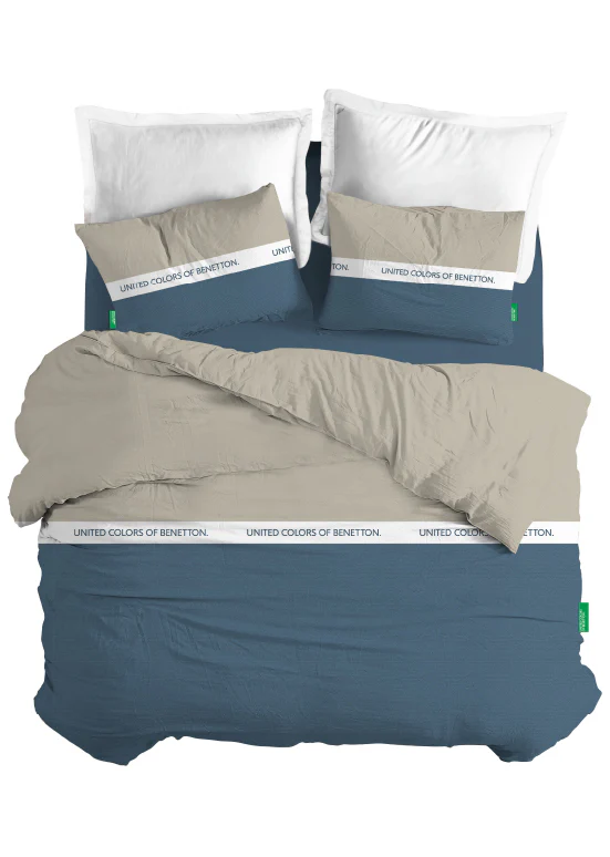 Exclusive Benetton , מצעים דו-צדדיים -פטרול/אבן - Image 6