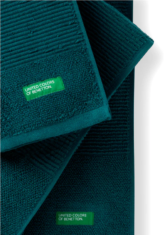 Benetton RIBS, מגבות כותנה פרימיום - ירוק - Image 2