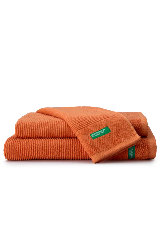 Benetton RIBS, מגבות כותנה פרימיום - כתום - Image 4