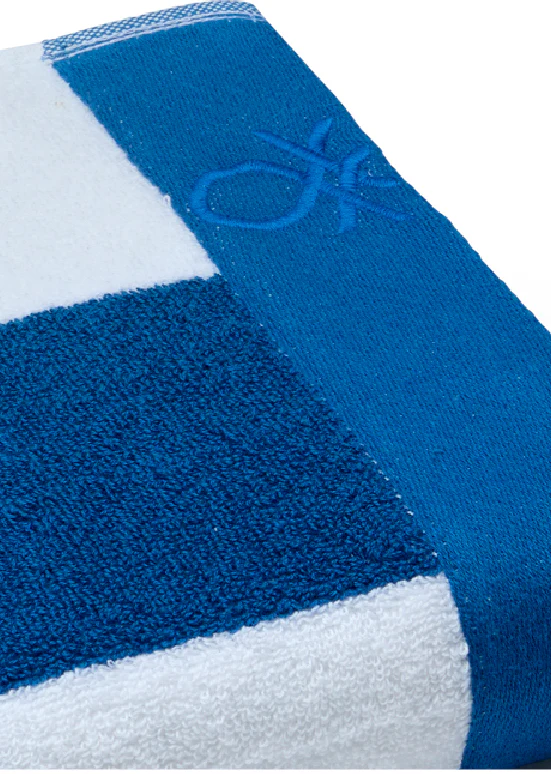 Benetton Stripes – מגבת פסים, כחול - Image 4