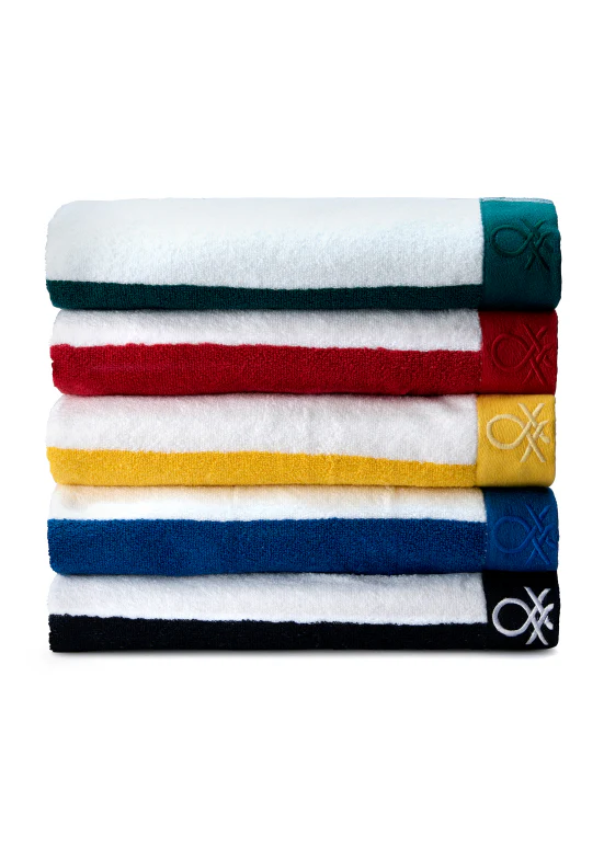 Benetton Stripes – מגבת פסים, כחול - Image 5